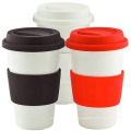 Custom made ceramic mug silicone rubber sleeve